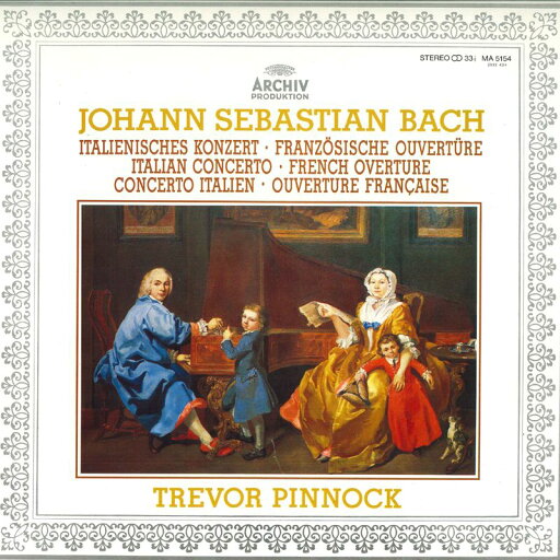 【中古】LP Trevorpinnock Bach Italienisches Konzert MA5154 ARCHIV /00260 【中古】LP Trevorpinnock Bach Italienisches Konzert MA5154 ARCHIV /00260