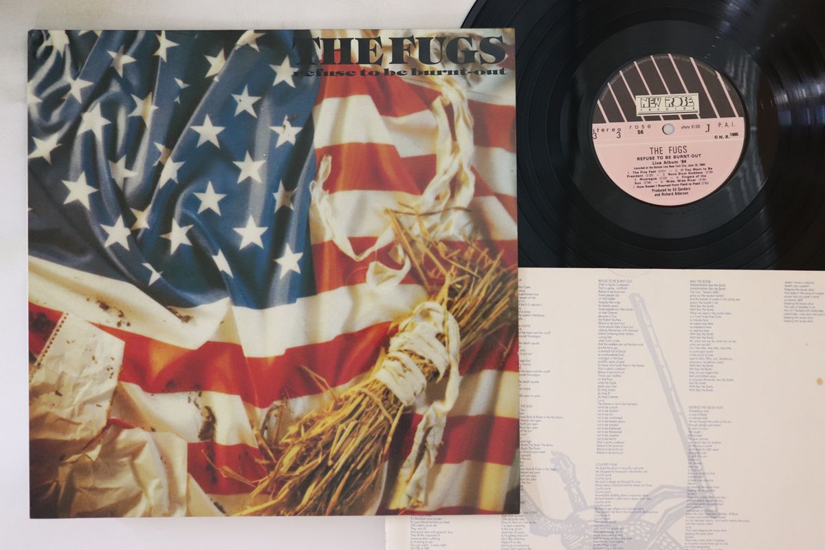 【中古】仏LP Fugs Refuse To Be Burnt-out (Live Album 84) ROSE56 NEW ROSE /00260