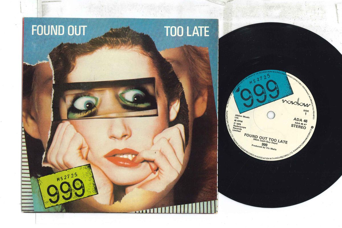 ・アーティスト 999 ・タイトル Found Out Too Late / Lie, Lie, Lie ・レーベル・型番 RADAR ADA46 ・フォーマット 7インチレコード ・コンディション(盤) 良い (VG+) ・コンディション(ジャケット) 良い (VG+) ・コンディション(帯) オビなし ・特記事項 実際に発送される商品の画像です 【ご購入前に必ずご確認ください】 ・本店サイト(www.recordcity.jp)とは価格、送料が違います ・本店サイト、その他支店のオーダーとは同梱発送できません ・別倉庫から発送しているため、店頭受け渡しは対応しておりません ・一部商品は他の通販サイトでも販売しているため、ご注文のタイミングによっては商品のご用意ができない場合がございます。 ・土日祝日はお休みです 金曜・祝前日9時以降のご連絡またはご入金は、返答または発送が週明け・祝日明けに順次対応となります。 ・ご購入後のキャンセル不可 ご購入後のキャンセルはいかなる理由においてもお受けできません。ご了承の上、ご購入くださいませ。 ・日本郵便(ゆうパック/ゆうメール)によるお届けになります。 ・中古品であることをご理解ください 当ストアでは中古商品を主に販売しております。中古品であることをご理解の上ご購入ください。また、一部商品はRecordCityオンラインストアで試聴可能です。 ・返品について お客様のご都合による返品は一切承っておりません。 表記の内容と実際の商品に相違がある場合、また針飛び等で返品・返金をご希望される場合は、商品の到着後1週間以内にご連絡ください。商品の返送をこちらで確認後、キャンセル・返金を行います。 コンディションVG以下の商品は返品できません。プレイに影響のない表面のこすれ傷、プレス起因のノイズ盤は返品の対象外です。 【コンディション表記】 ・ほぼ新品(M-)(Like New) 完全な新品。未使用。当店ではほぼ使用しません ・非常に良い(EX)(Excellent) 中古盤として美品な状態。わずかな経年を感じるものの傷みを感じさせない、当店基準で最高の状態 ・良い(VG+)(Very Good Plus) 丁寧に扱われた中古品で、軽い使用感がみられる。 ・可(VG)(Acceptable) 使い込まれた中古品で、「良い」よりもさらに使用感がみられる。 ・悪い(VG-)(Bad) 状態が悪いアイテム。使用の保障はなく、再生不可、針飛び、目立つノイズがあるかもしれない。状態によるクレーム不可。返品不可。 ・非常に悪い(G)(Very Bad) 「悪い」よりさらに状態が悪いアイテム。使用の保障はなく、再生不可、針飛び、目立つノイズがあるかもしれない。状態によるクレーム不可。返品不可。 ・ジャンク(Fair)(Junk/Fair) 割れている、反っている、水ダメージがある、カビ、ジャケットが分離している、ひどい書き込み、ひどい擦れなど最低の状態。使用の保障はなく、再生不可、針飛び、目立つノイズがあるかもしれない。状態によるクレーム不可。返品不可。 ・ジャンク(Poor)(Junk/Poor) 割れている、反っている、水ダメージがある、カビ、ジャケットが分離している、ひどい書き込み、ひどい擦れなど最低の状態。使用の保障はなく、再生不可、針飛び、目立つノイズがあるかもしれない。状態によるクレーム不可。返品不可。
