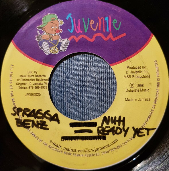 【中古】7” Spragga Benz She Nuh Ready Yet NONE Juvenile /00080