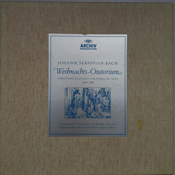 【中古】独3LP Johann Sebastian Bach - Gundul Weihnachts-Oratorium (BWV 248) 2710004 A...