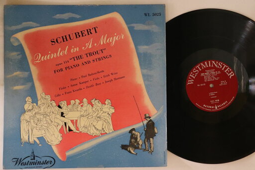 【中古】米LP Paul Badura-Skoda, Anton Kampe Quintet In A Major Opus 114 ”The Trout” For Piano A WL5025 Westminster /00260 【中古】米LP Paul Badura-Skoda, Anton Kampe Quintet In A Major Opus 114 ”The Trout” For Piano A WL5025 Westminster /00260