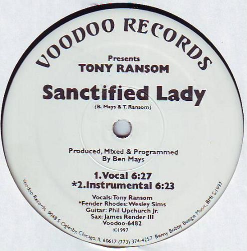 【中古】米12” Tony Ransom Sanctified Lady / Music VOODOO6482 Voodoo Records /00250