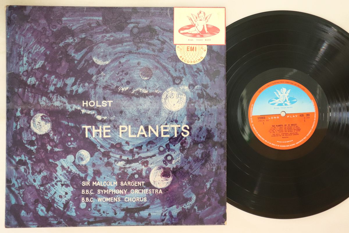 【中古】英LP Sir Malcolm Sargent Holst: The Planets ASD269 ANGEL /00260
