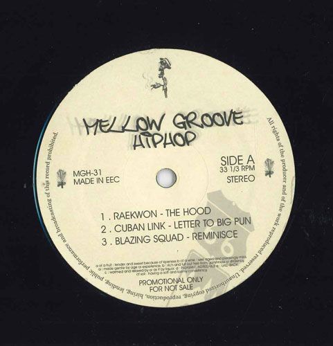 【中古】12” Various Mellow Groove Hiphop MHG31 NOT ON LABEL /00250