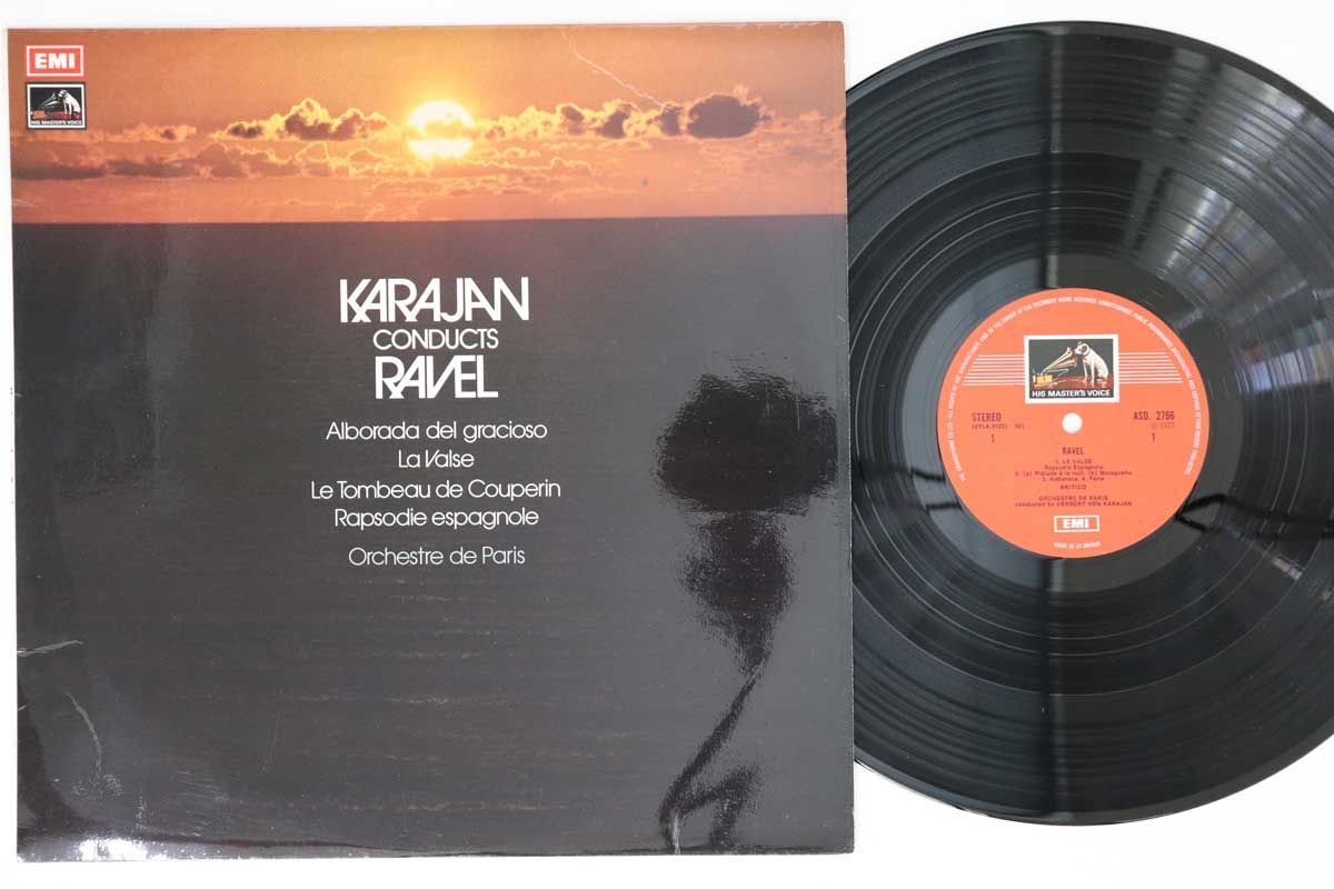 【中古】英LP Herbert Von Karajan, Orchestre Maurice Ravel La Valse / Alborada Del Gracioso (No. ASD2766 His Masters Voice /00260