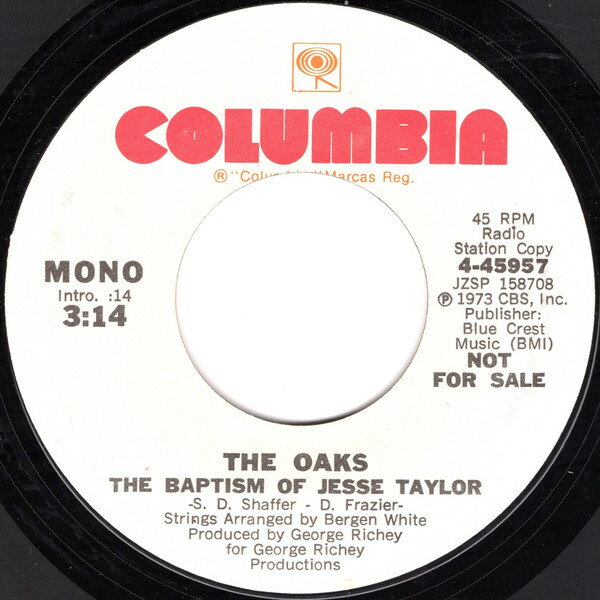 ・アーティスト Oak Ridge Boys ・タイトル The Baptism Of Jesse Taylor ・レーベル・型番 Columbia 445957 ・フォーマット 7" ・コンディション(盤) 良い (VG+) ・コンディション(ジャケット) ・コンディション(帯) オビなし ・特記事項 サンプル画像です。実際の商品の画像ではありません 商品写真はバーコード/カタログ番号に対応したサンプル画像ですので、お送りする商品の画像ではありません。帯やライナーなどの付属品は、特記事項に記載されている場合のみ含まれます。プロモやカラーレコードなどの仕様についても、該当する場合のみ特記事項に記載しています。 【ご購入前に必ずご確認ください】 ・本店サイト(www.recordcity.jp)とは価格、送料が違います ・本店サイト、その他支店のオーダーとは同梱発送できません ・注文確定後に別の注文を頂いた場合、注文同士の同梱は致しかねます。 ・別倉庫から発送しているため、店頭受け渡しは対応しておりません ・一部商品は他の通販サイトでも販売しているため、ご注文のタイミングによっては商品のご用意ができない場合がございます。 ・土日祝日はお休みです 金曜・祝前日9時以降のご連絡またはご入金は、返答または発送が週明け・祝日明けに順次対応となります。 ・ご購入後のキャンセル不可 ご購入後のキャンセルはいかなる理由においてもお受けできません。ご了承の上、ご購入くださいませ。 ・日本郵便(ゆうパック/ゆうメール)によるお届けになります。 ・中古品であることをご理解ください 当ストアでは中古商品を主に販売しております。中古品であることをご理解の上ご購入ください。また、一部商品はRecordCityオンラインストアで試聴可能です。 ・返品について お客様のご都合による返品は一切承っておりません。 表記の内容と実際の商品に相違がある場合、また針飛び等で返品・返金をご希望される場合は、商品の到着後1週間以内にご連絡ください。商品の返送をこちらで確認後、キャンセル・返金を行います。 コンディションVG以下の商品は返品できません。プレイに影響のない表面のこすれ傷、プレス起因のノイズ盤は返品の対象外です。 【コンディション表記】 ・ほぼ新品(M-)(Like New) 完全な新品。未使用。当店ではほぼ使用しません ・非常に良い(EX)(Excellent) 中古盤として美品な状態。わずかな経年を感じるものの傷みを感じさせない、当店基準で最高の状態 ・良い(VG+)(Very Good Plus) 丁寧に扱われた中古品で、軽い使用感がみられる。 ・可(VG)(Acceptable) 使い込まれた中古品で、「良い」よりもさらに使用感がみられる。 ・悪い(VG-)(Bad) 状態が悪いアイテム。使用の保障はなく、再生不可、針飛び、目立つノイズがあるかもしれない。状態によるクレーム不可。返品不可。 ・非常に悪い(G)(Very Bad) 「悪い」よりさらに状態が悪いアイテム。使用の保障はなく、再生不可、針飛び、目立つノイズがあるかもしれない。状態によるクレーム不可。返品不可。 ・ジャンク(Fair)(Junk/Fair) 割れている、反っている、水ダメージがある、カビ、ジャケットが分離している、ひどい書き込み、ひどい擦れなど最低の状態。使用の保障はなく、再生不可、針飛び、目立つノイズがあるかもしれない。状態によるクレーム不可。返品不可。 ・ジャンク(Poor)(Junk/Poor) 割れている、反っている、水ダメージがある、カビ、ジャケットが分離している、ひどい書き込み、ひどい擦れなど最低の状態。使用の保障はなく、再生不可、針飛び、目立つノイズがあるかもしれない。状態によるクレーム不可。返品不可。