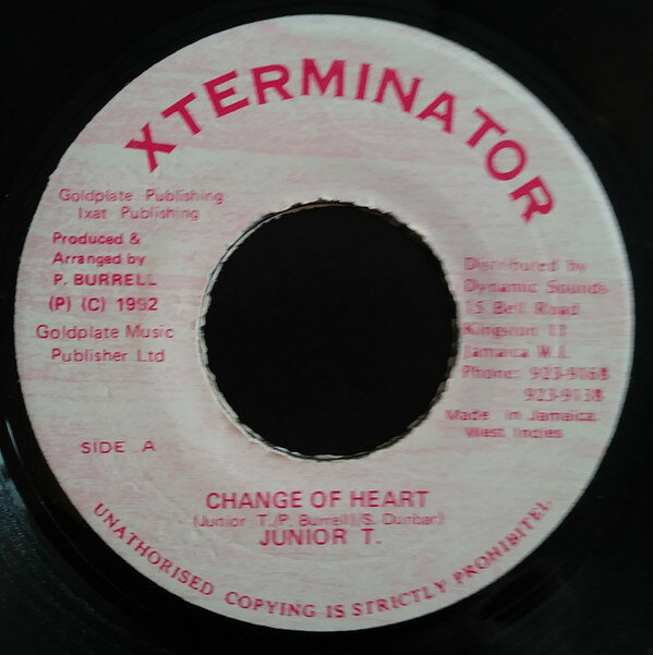 7” Junior Tucker Change Of Heart NONE XTerminator /00080