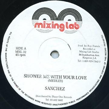 【中古】ジャマイカ12” Sanchez / Thriller U &amp; Flourgo Shower Me With Your Love / Girls Just Wanna Have Fu MXL32 Mixing Lab /00250
