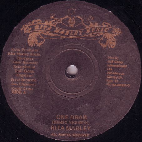 【中古】ジャマイカ12” Rita Marley One Draw NONE Rita Marley Music /00250 【中古】ジャマイカ12” Rita Marley One Draw NONE Rita Marley Music /00250