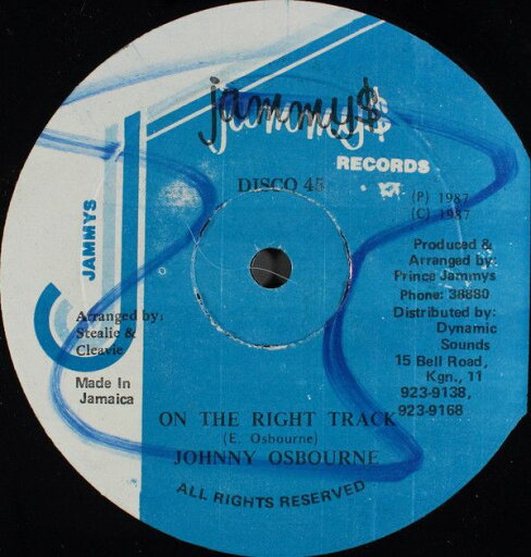 【中古】ジャマイカ12” Johnny Osbourne On The Right Track NONE Jammys Records /00250 【中古】ジャマイカ12” Johnny Osbourne On The Right Track NONE Jammys Records /00250