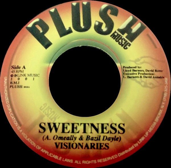 【中古】米7” Visionaires Sweetness PLUSH401 Plush Music /00080