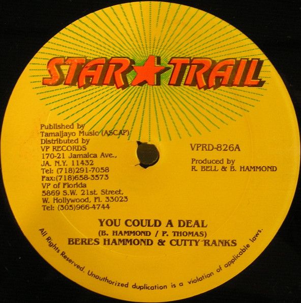 英12” Beres Hammond &amp; Cutty Ranks You Could A Deal VPRD826 Star Trail /00250