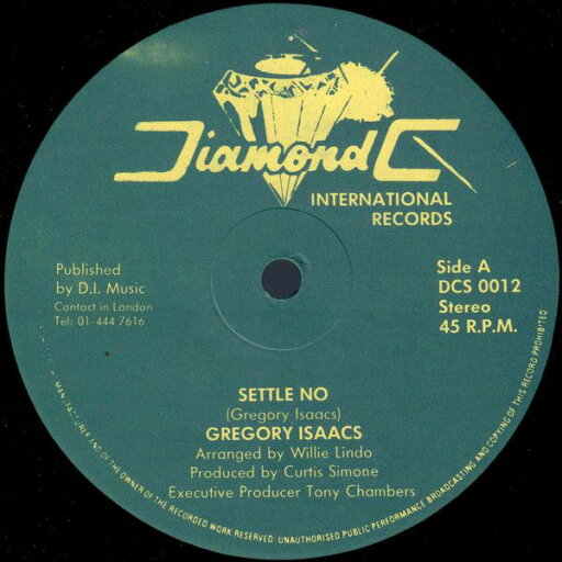 【中古】英12” Gregory Isaacs Settle No DCS0012 Diamond C Internatio /00250 【中古】英12” Gregory Isaacs Settle No DCS0012 Diamond C Internatio /00250