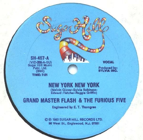 【中古】米12” Grandmaster Flash & The Furiou New York New York SH457 Sugar Hill Records /00250