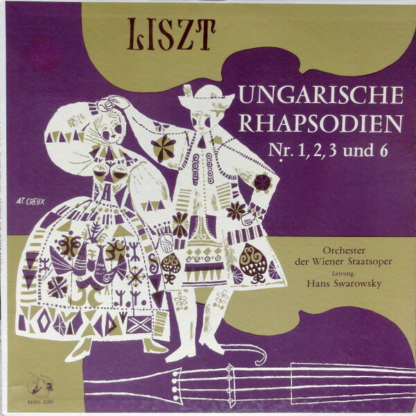 【中古】独LP Orchester Der Wiener Staatsope Liszt Ungarische Rhapsodien Nr. 1, 2, 3 Und 6 MMS218..