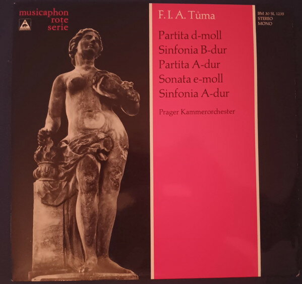 【中古】独LP Franti ek Ignac T ma , Prague Partita d-moll ● Sinfonia B-dur ● Partita A-dur BM30S..