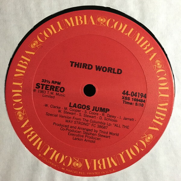 【中古】米12” Third World Lagos Jump 12CXP04193 Columbia /00250