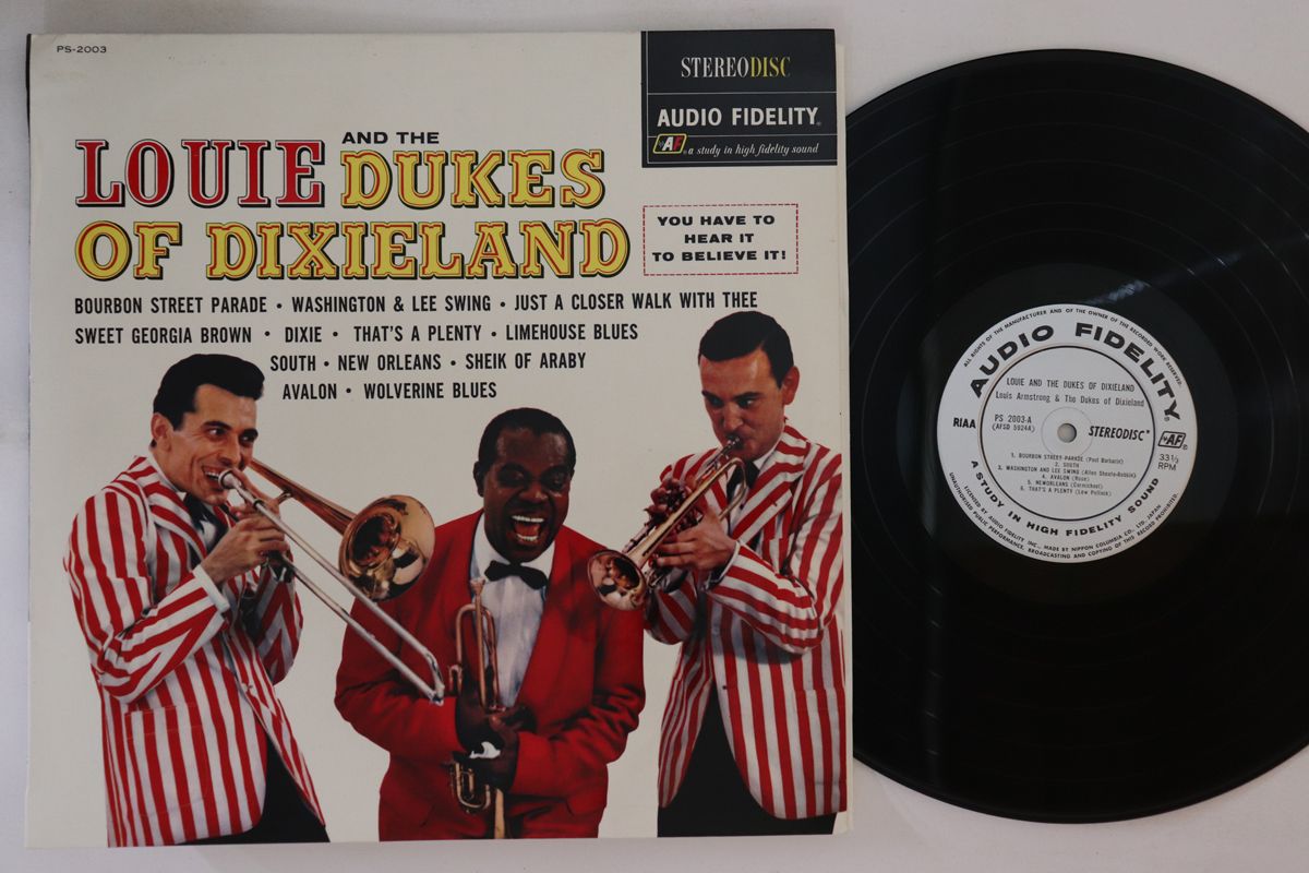【中古】LP Louis Armstrong Louie &amp; Dukes Of Dixieland PS2003 AUDIO FIDELITY US /00260