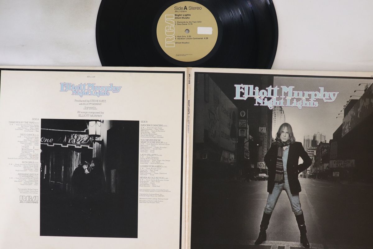 【中古】米LP Elliott Murphy Night Lights APL11318 RCA VICTOR /00400