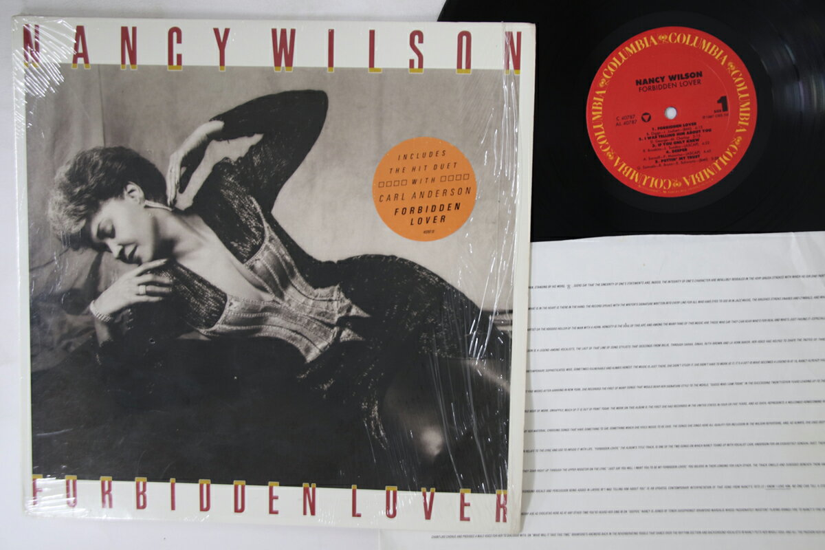 ・アーティスト Nancy Wilson ・タイトル Forbidden Lover ・レーベル COLUMBIA C40787 ・フォーマット LPレコード ・コンディション(盤) 良い (VG+) ・コンディション(ジャケット) 良い (VG+) ・コンディション(帯) オビなし ・特記事項 【ハイプステッカー】 実際に発送される商品の画像です 【ご購入前に必ずご確認ください】 ・本店サイト(www.recordcity.jp)とは価格、送料が違います ・本店サイト、その他支店のオーダーとは同梱発送できません ・別倉庫から発送しているため、店頭受け渡しは対応しておりません ・一部商品は他の通販サイトでも販売しているため、ご注文のタイミングによっては商品のご用意ができない場合がございます。 ・土日祝日はお休みです 金曜・祝前日9時以降のご連絡またはご入金は、返答または発送が週明け・祝日明けに順次対応となります。 ・ご購入後のキャンセル不可 ご購入後のキャンセルはいかなる理由においてもお受けできません。ご了承の上、ご購入くださいませ。 ・日本郵便(ゆうパック/ゆうメール)によるお届けになります。 ・中古品であることをご理解ください 当ストアではお客様よりお譲りいただいた中古商品を主に販売しております。中古品であることをご理解の上ご購入ください。また、一部商品はRecordCityオンラインストアで試聴可能です。 ・返品について お客様のご都合による返品は一切承っておりません。 表記の内容と実際の商品に相違がある場合、また針飛び等で返品・返金をご希望される場合は、商品の到着後1週間以内にご連絡ください。商品の返送をこちらで確認後、キャンセル・返金を行います。 コンディションVG以下の商品は返品できません。プレイに影響のない表面のこすれ傷、プレス起因のノイズ盤は返品の対象外です。 【コンディション表記】 ・ほぼ新品(M-)(Like New) 完全な新品。未使用。当店ではほぼ使用しません ・非常に良い(EX)(Excellent) 中古盤として美品な状態。わずかな経年を感じるものの傷みを感じさせない、当店基準で最高の状態 ・良い(VG+)(Very Good Plus) 丁寧に扱われた中古品で、軽い使用感がみられる。 ・可(VG)(Acceptable) 使い込まれた中古品で、「良い」よりもさらに使用感がみられる。 ・悪い(VG-)(Bad) 状態が悪いアイテム。使用の保障はなく、再生不可、針飛び、目立つノイズがあるかもしれない。状態によるクレーム不可。返品不可。 ・非常に悪い(G)(Very Bad) 「悪い」よりさらに状態が悪いアイテム。使用の保障はなく、再生不可、針飛び、目立つノイズがあるかもしれない。状態によるクレーム不可。返品不可。 ・ジャンク(Fair)(Junk/Fair) 割れている、反っている、水ダメージがある、カビ、ジャケットが分離している、ひどい書き込み、ひどい擦れなど最低の状態。使用の保障はなく、再生不可、針飛び、目立つノイズがあるかもしれない。状態によるクレーム不可。返品不可。 ・ジャンク(Poor)(Junk/Poor) 割れている、反っている、水ダメージがある、カビ、ジャケットが分離している、ひどい書き込み、ひどい擦れなど最低の状態。使用の保障はなく、再生不可、針飛び、目立つノイズがあるかもしれない。状態によるクレーム不可。返品不可。