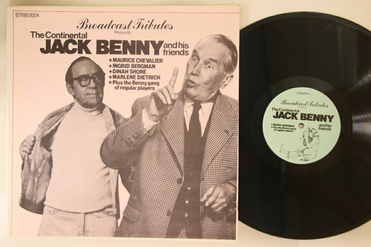 ・アーティスト Various ・タイトル Continental Jack Benny And His Friends ・レーベル NOT ON LABEL BTRIB0004 ・フォーマット LPレコード ・コンディション(盤) 非常に良い(EX) ・コンディション(ジャケット) 良い (VG+) ・コンディション(帯) オビなし ・特記事項 実際に発送される商品の画像です 【ご購入前に必ずご確認ください】 ・本店サイト(www.recordcity.jp)とは価格、送料が違います ・本店サイト、その他支店のオーダーとは同梱発送できません ・別倉庫から発送しているため、店頭受け渡しは対応しておりません ・一部商品は他の通販サイトでも販売しているため、ご注文のタイミングによっては商品のご用意ができない場合がございます。 ・土日祝日はお休みです 金曜・祝前日9時以降のご連絡またはご入金は、返答または発送が週明け・祝日明けに順次対応となります。 ・ご購入後のキャンセル不可 ご購入後のキャンセルはいかなる理由においてもお受けできません。ご了承の上、ご購入くださいませ。 ・日本郵便(ゆうパック/ゆうメール)によるお届けになります。 ・中古品であることをご理解ください 当ストアではお客様よりお譲りいただいた中古商品を主に販売しております。中古品であることをご理解の上ご購入ください。また、一部商品はRecordCityオンラインストアで試聴可能です。 ・返品について お客様のご都合による返品は一切承っておりません。 表記の内容と実際の商品に相違がある場合、また針飛び等で返品・返金をご希望される場合は、商品の到着後1週間以内にご連絡ください。商品の返送をこちらで確認後、キャンセル・返金を行います。 コンディションVG以下の商品は返品できません。プレイに影響のない表面のこすれ傷、プレス起因のノイズ盤は返品の対象外です。 【コンディション表記】 ・ほぼ新品(M-)(Like New) 完全な新品。未使用。当店ではほぼ使用しません ・非常に良い(EX)(Excellent) 中古盤として美品な状態。わずかな経年を感じるものの傷みを感じさせない、当店基準で最高の状態 ・良い(VG+)(Very Good Plus) 丁寧に扱われた中古品で、軽い使用感がみられる。 ・可(VG)(Acceptable) 使い込まれた中古品で、「良い」よりもさらに使用感がみられる。 ・悪い(VG-)(Bad) 状態が悪いアイテム。使用の保障はなく、再生不可、針飛び、目立つノイズがあるかもしれない。状態によるクレーム不可。返品不可。 ・非常に悪い(G)(Very Bad) 「悪い」よりさらに状態が悪いアイテム。使用の保障はなく、再生不可、針飛び、目立つノイズがあるかもしれない。状態によるクレーム不可。返品不可。 ・ジャンク(Fair)(Junk/Fair) 割れている、反っている、水ダメージがある、カビ、ジャケットが分離している、ひどい書き込み、ひどい擦れなど最低の状態。使用の保障はなく、再生不可、針飛び、目立つノイズがあるかもしれない。状態によるクレーム不可。返品不可。 ・ジャンク(Poor)(Junk/Poor) 割れている、反っている、水ダメージがある、カビ、ジャケットが分離している、ひどい書き込み、ひどい擦れなど最低の状態。使用の保障はなく、再生不可、針飛び、目立つノイズがあるかもしれない。状態によるクレーム不可。返品不可。