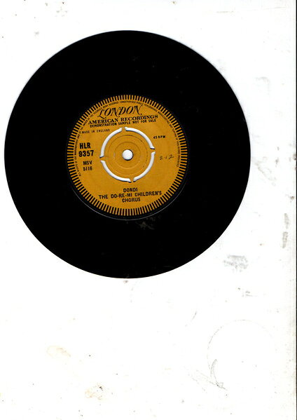 【中古】英7” Do Re Mi Childrens Chorus Dondi HLR9357 London Records, Lond /00080