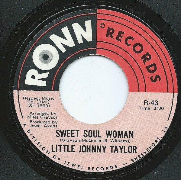 【中古】米7” Little Johnny Taylor Sweet Soul Woman / Make Love To Me Baby R43...