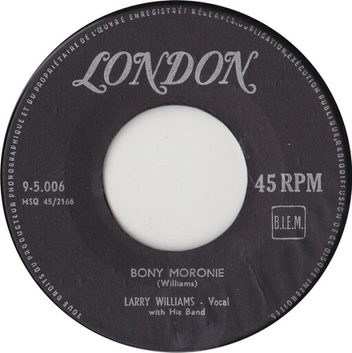 【中古】ベルギー7” Larry Williams Bony Moronie / You Bug Me, Baby 95006 London Records /00080 【中古】ベルギー7” Larry Williams Bony Moronie / You Bug Me, Baby 95006 London Records /00080