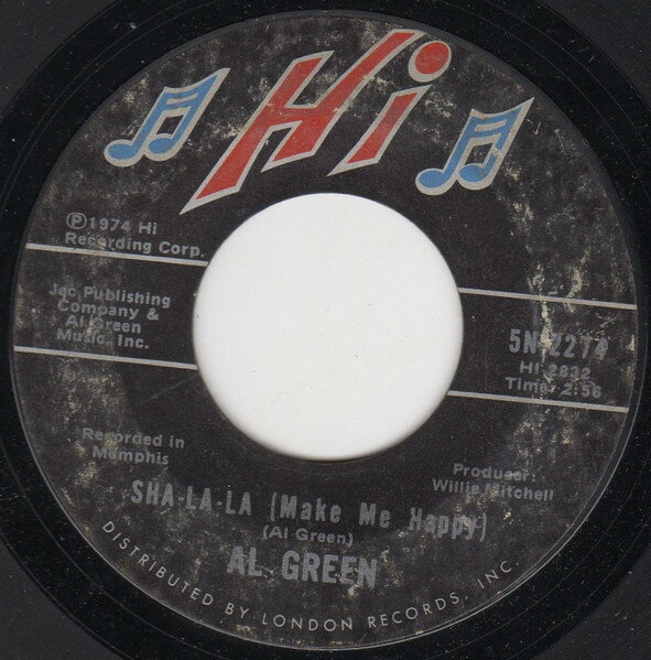 【中古】米7” Al Green Sha-la-la (Make Me Happy) / School Days 5N2274 Hi Records /00080