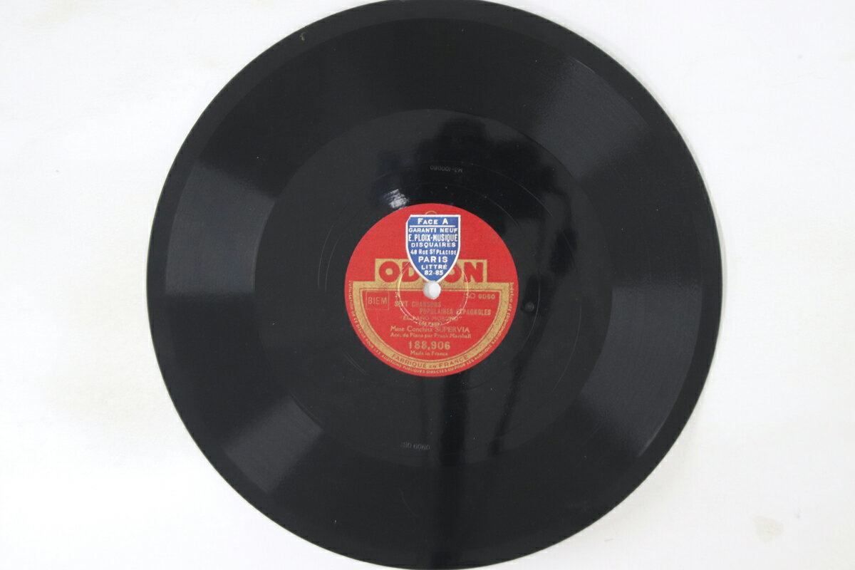 【中古】仏78RPM/SP Conchita Supervia El Pano Moruno / Seguidilla Murciana 188906 ODEON /00500