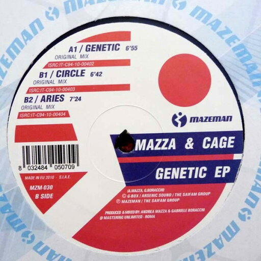 【中古】伊12” Andrea Mazza & Gabriel Cage Genetic EP MZM030 Mazeman /00250 【中古】伊12” Andrea Mazza & Gabriel Cage Genetic EP MZM030 Mazeman /00250