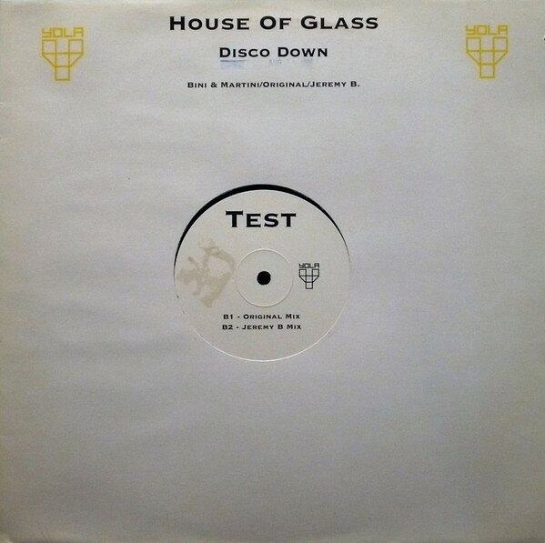 【中古】12” House Of Glass Disco Down NONE Yola Records /00250