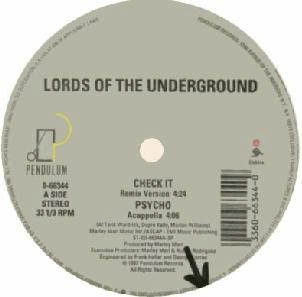 【中古】米12” Lords Of The Underground Check It 066344 Pendulum Records /00250 【中古】米12” Lords Of The Underground Check It 066344 Pendulum Records /00250