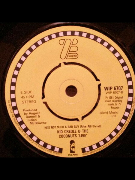 【中古】英7” Kid Creole & The Coconuts There But For The Grace Of God Go I / Hes Not Such WIP6707 Island Records /00080