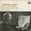 【中古】米LP Ernst von Dohnanyi A Memorial Edition -Works By Dohnanyi Recorded And SD...