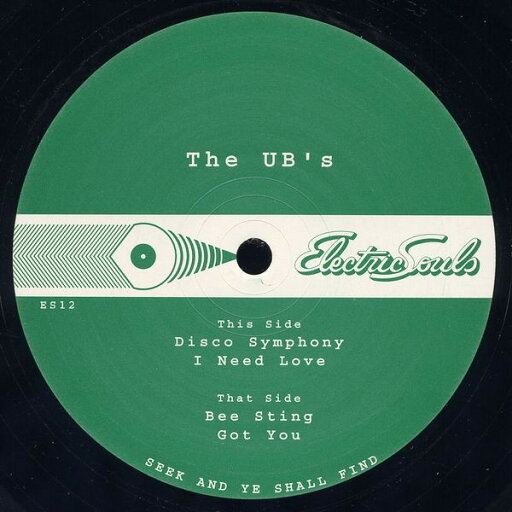 【中古】英12” U.B.s Disco Symphony ES12 Electric Souls /00250 【中古】英12” U.B.s Disco Symphony ES12 Electric Souls /00250