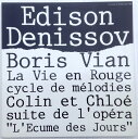 【中古】仏LP Edison Denisov Boris Vian La Vie En Rouge / Colin Et Chloe LDX78806 Le C...