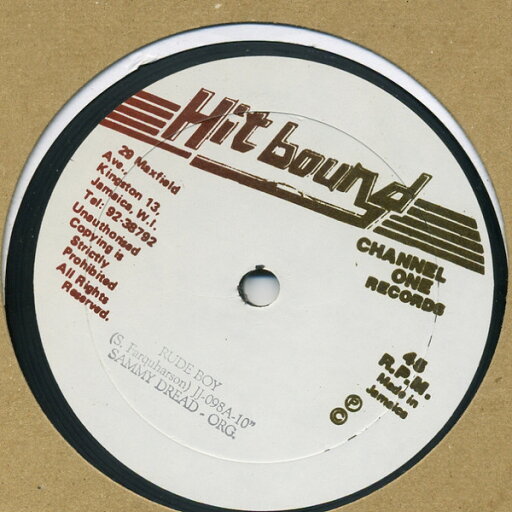 【中古】英10” Sammy Dread Rude Boy JJ098 Hit Bound /00200 【中古】英10” Sammy Dread Rude Boy JJ098 Hit Bound /00200