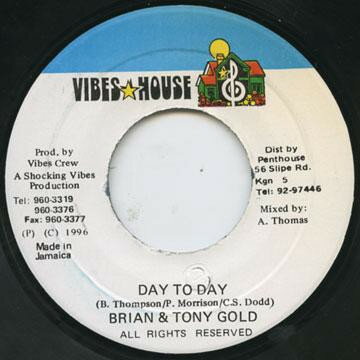 Artist Name: M - 【中古】ジャマイカ7” Brian & Tony Gold Day To Day NONE Vibes House /00080