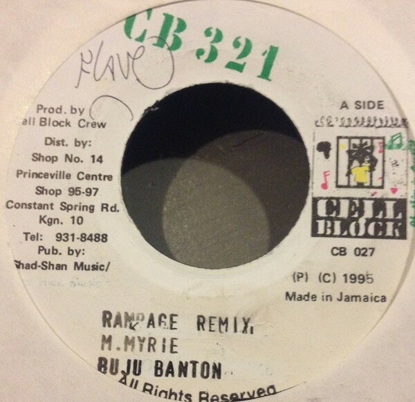 ・アーティスト Buju Banton ・タイトル Rampage (Remix) / I.C.I. (Remix) ・レーベル・型番 Cell Block 321 CB027 ・フォーマット 7インチレコード ・コンディション(盤) 良い (VG+) ・コンディション(ジャケット) プレインカバー（元ジャケット／カバー無し） ・コンディション(帯) オビなし ・特記事項 【盤汚れ】 サンプル画像です。実際の商品の画像ではありません 商品写真はバーコード/カタログ番号に対応したサンプル画像ですので、お送りする商品の画像ではありません。帯やライナーなどの付属品は、特記事項に記載されている場合のみ含まれます。プロモやカラーレコードなどの仕様についても、該当する場合のみ特記事項に記載しています。 【ご購入前に必ずご確認ください】 ・本店サイト(www.recordcity.jp)とは価格、送料が違います ・本店サイト、その他支店のオーダーとは同梱発送できません ・注文確定後に別の注文を頂いた場合、注文同士の同梱は致しかねます。 ・別倉庫から発送しているため、店頭受け渡しは対応しておりません ・一部商品は他の通販サイトでも販売しているため、ご注文のタイミングによっては商品のご用意ができない場合がございます。 ・土日祝日はお休みです 金曜・祝前日9時以降のご連絡またはご入金は、返答または発送が週明け・祝日明けに順次対応となります。 ・ご購入後のキャンセル不可 ご購入後のキャンセルはいかなる理由においてもお受けできません。ご了承の上、ご購入くださいませ。 ・日本郵便(ゆうパック/ゆうメール)によるお届けになります。 ・中古品であることをご理解ください 当ストアでは中古商品を主に販売しております。中古品であることをご理解の上ご購入ください。また、一部商品はRecordCityオンラインストアで試聴可能です。 ・返品について お客様のご都合による返品は一切承っておりません。 表記の内容と実際の商品に相違がある場合、また針飛び等で返品・返金をご希望される場合は、商品の到着後1週間以内にご連絡ください。商品の返送をこちらで確認後、キャンセル・返金を行います。 コンディションVG以下の商品は返品できません。プレイに影響のない表面のこすれ傷、プレス起因のノイズ盤は返品の対象外です。 【コンディション表記】 ・ほぼ新品(M-)(Like New) 完全な新品。未使用。当店ではほぼ使用しません ・非常に良い(EX)(Excellent) 中古盤として美品な状態。わずかな経年を感じるものの傷みを感じさせない、当店基準で最高の状態 ・良い(VG+)(Very Good Plus) 丁寧に扱われた中古品で、軽い使用感がみられる。 ・可(VG)(Acceptable) 使い込まれた中古品で、「良い」よりもさらに使用感がみられる。 ・悪い(VG-)(Bad) 状態が悪いアイテム。使用の保障はなく、再生不可、針飛び、目立つノイズがあるかもしれない。状態によるクレーム不可。返品不可。 ・非常に悪い(G)(Very Bad) 「悪い」よりさらに状態が悪いアイテム。使用の保障はなく、再生不可、針飛び、目立つノイズがあるかもしれない。状態によるクレーム不可。返品不可。 ・ジャンク(Fair)(Junk/Fair) 割れている、反っている、水ダメージがある、カビ、ジャケットが分離している、ひどい書き込み、ひどい擦れなど最低の状態。使用の保障はなく、再生不可、針飛び、目立つノイズがあるかもしれない。状態によるクレーム不可。返品不可。 ・ジャンク(Poor)(Junk/Poor) 割れている、反っている、水ダメージがある、カビ、ジャケットが分離している、ひどい書き込み、ひどい擦れなど最低の状態。使用の保障はなく、再生不可、針飛び、目立つノイズがあるかもしれない。状態によるクレーム不可。返品不可。
