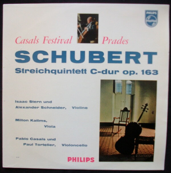 【中古】LP Pablo Casals, Paul Tortelier, Casals Festival At Prades 1952 / Fr. Schubert, Quin A01..