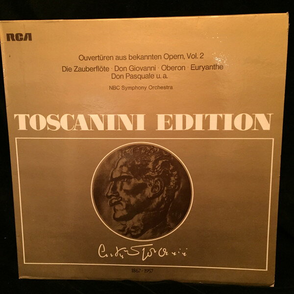 LP Arturo Toscanini , NBC Symphon Ouverturen Aus Bekannten Opern, Vol. 2 AT134 RCA /00260