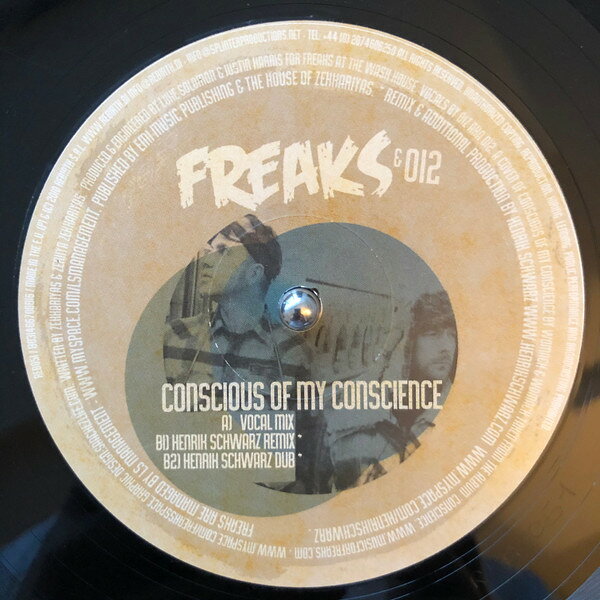 12” Freaks &amp; 012 Conscious Of My Conscience REB051 Rebirth /00250