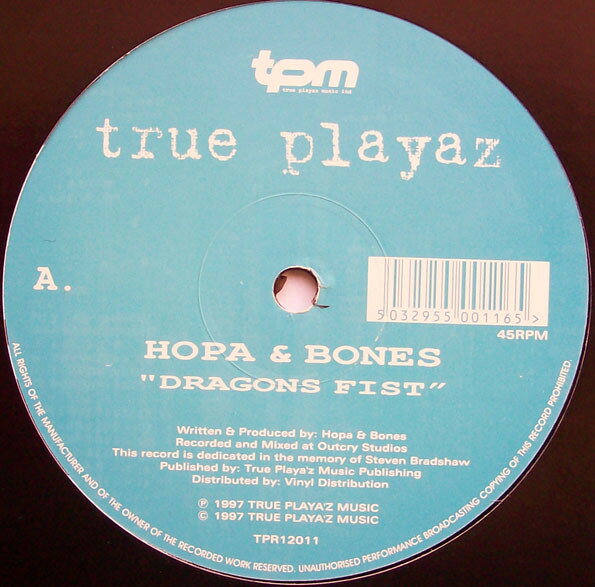 12” Hopa &amp; Bones Dragons Fist / Voices TPR12011 True Playaz /00250