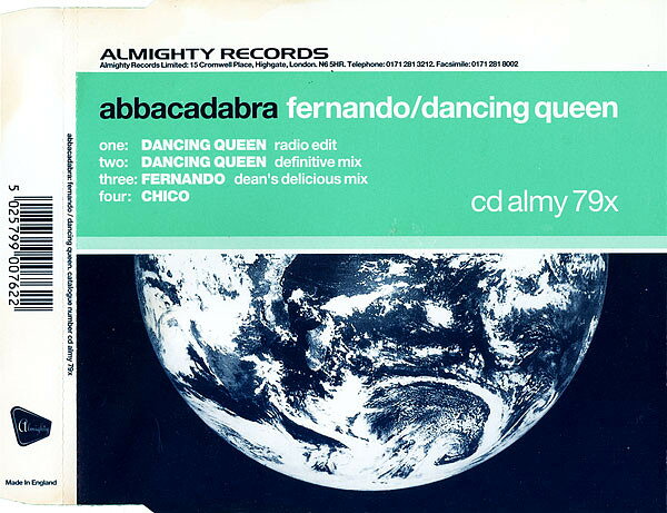 CD Abbacadabra Fernando / Dancing Queen CDALMY79X Almighty Records /00110