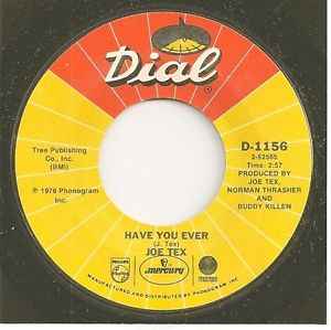 Artist Name: N - 【中古】米7” Joe Tex Have You Ever D1156 Dial /00080