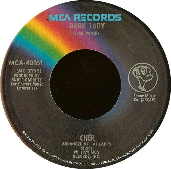 Artist Name: N - 【中古】米7” Cher Dark Lady MCA40161 MCA Records /00080