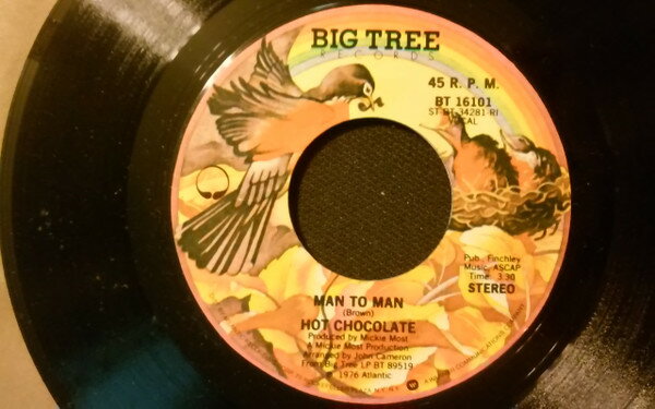 【中古】米7” Hot Chocolate Man To Man / Brother Louie BT16101 Big Tree Records /00080