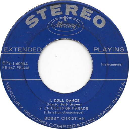 【中古】米7” Bobby Christian Doll Dance EPS16008 Mercury /00080 【中古】米7” Bobby Christian Doll Dance EPS16008 Mercury /00080
